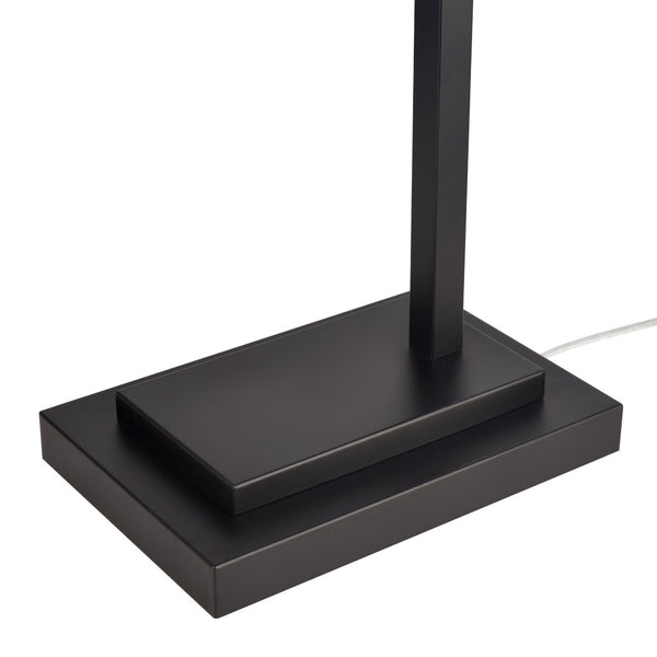 Atlas Baitz 62.5'' High Floor Lamp - Matte Black Metal with Cane-Style Shade for Modern Farmhouse Decor PL11001-BK