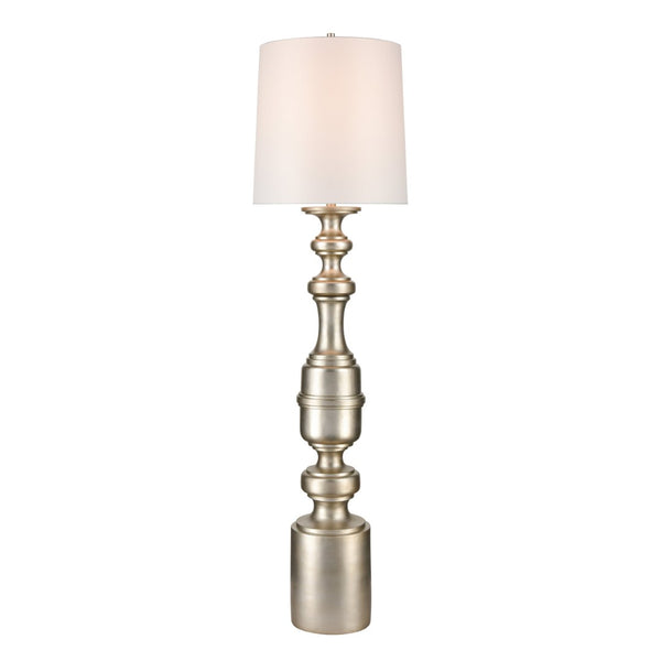 Atlas Cabello 78'' High Antique Silver Floor Lamp - Chic Modern Design for Living Room & Entryway Illumination PL11005-SV