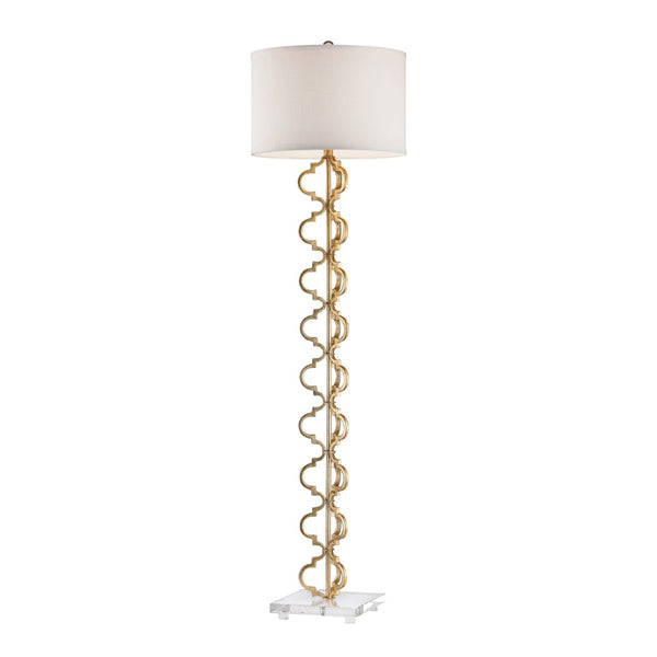 Atlas Castile 62'' High 1-Light Floor Lamp - Elegant Slim Design for Modern and Classic Interiors Gold Leaf PL11006-GD