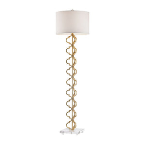 Atlas Castile 62'' High 1-Light Floor Lamp - Elegant Slim Design for Modern and Classic Interiors Gold Leaf PL11006-GD
