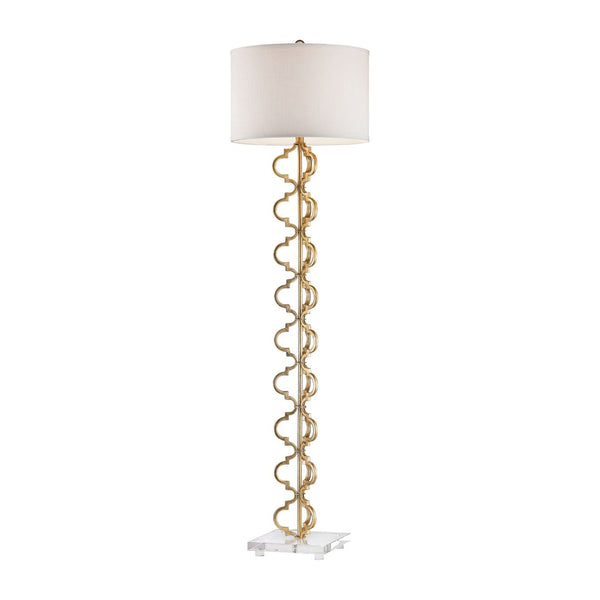 Atlas Castile 62'' High 1-Light Floor Lamp - Elegant Slim Design for Modern and Classic Interiors Gold Leaf PL11006-GD