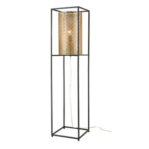 Atlas Gavia 60'' High 1-Light Floor Lamp - Antique Gold Metal Shade for Modern Ambiance & Style PL11008-GD