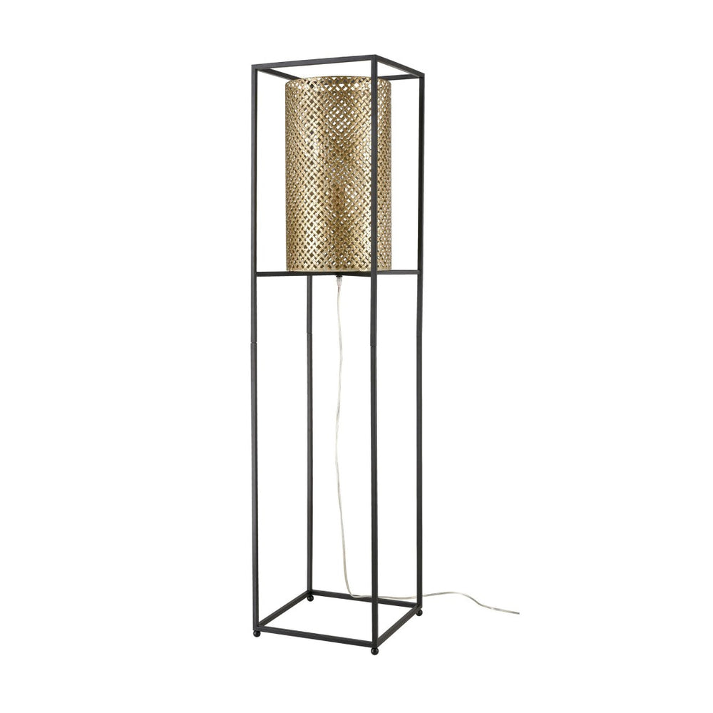 Atlas Gavia 60'' High 1-Light Floor Lamp - Antique Gold Metal Shade for Modern Ambiance & Style PL11008-GD