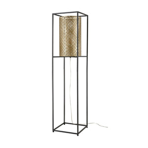 Atlas Gavia 60'' High 1-Light Floor Lamp - Antique Gold Metal Shade for Modern Ambiance & Style PL11008-GD
