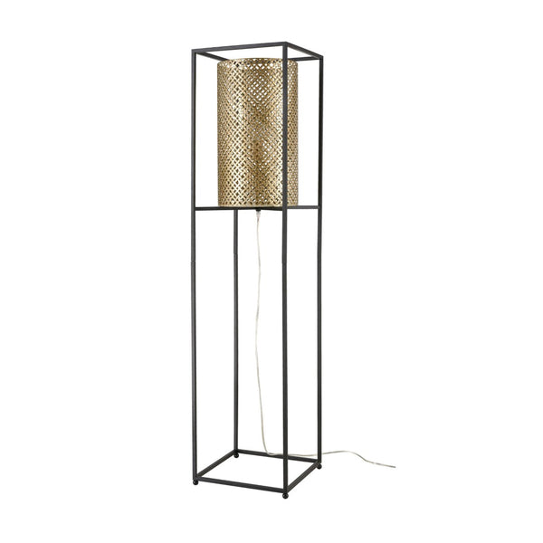 Atlas Gavia 60'' High 1-Light Floor Lamp - Antique Gold Metal Shade for Modern Ambiance & Style PL11008-GD