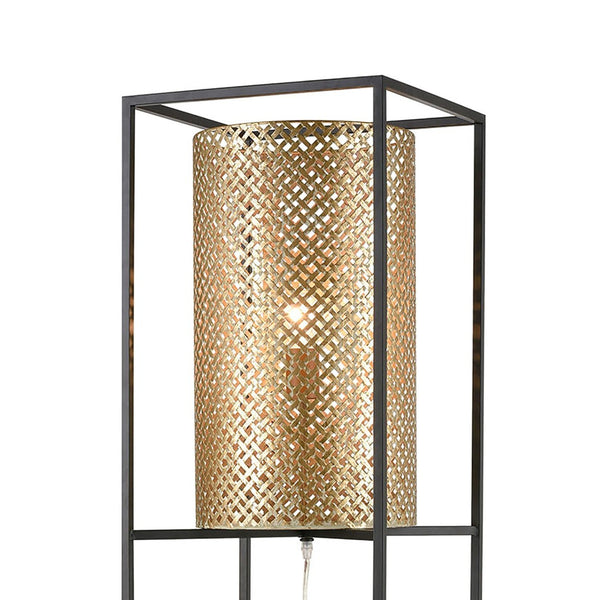Atlas Gavia 60'' High 1-Light Floor Lamp - Antique Gold Metal Shade for Modern Ambiance & Style PL11008-GD