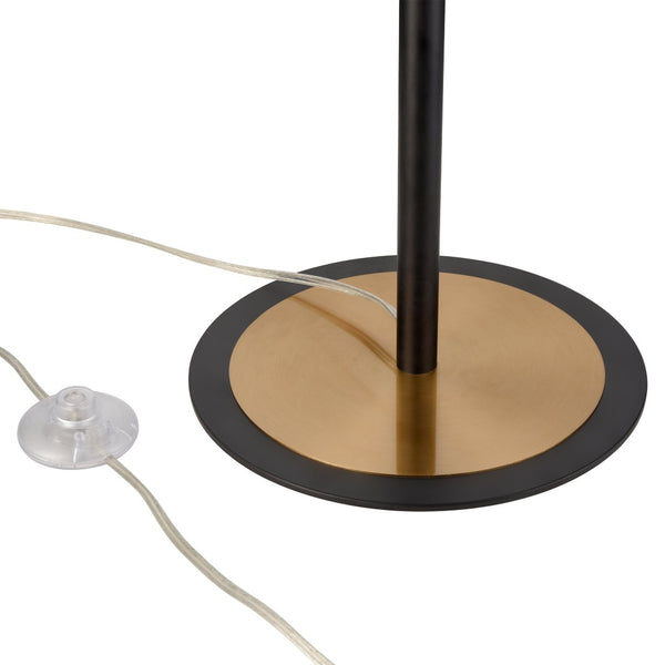 Atlas Kelston 62'' High Vintage-Inspired Floor Lamp with Dual Bulb Design & Matte Black Finish PL11011-BK