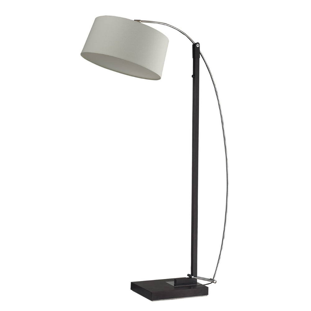 Atlas Logan 76'' High 1-Light Floor Lamp - Dark Brown Metal for Modern, Stylish Task & Ambient Lighting PL11012-BN