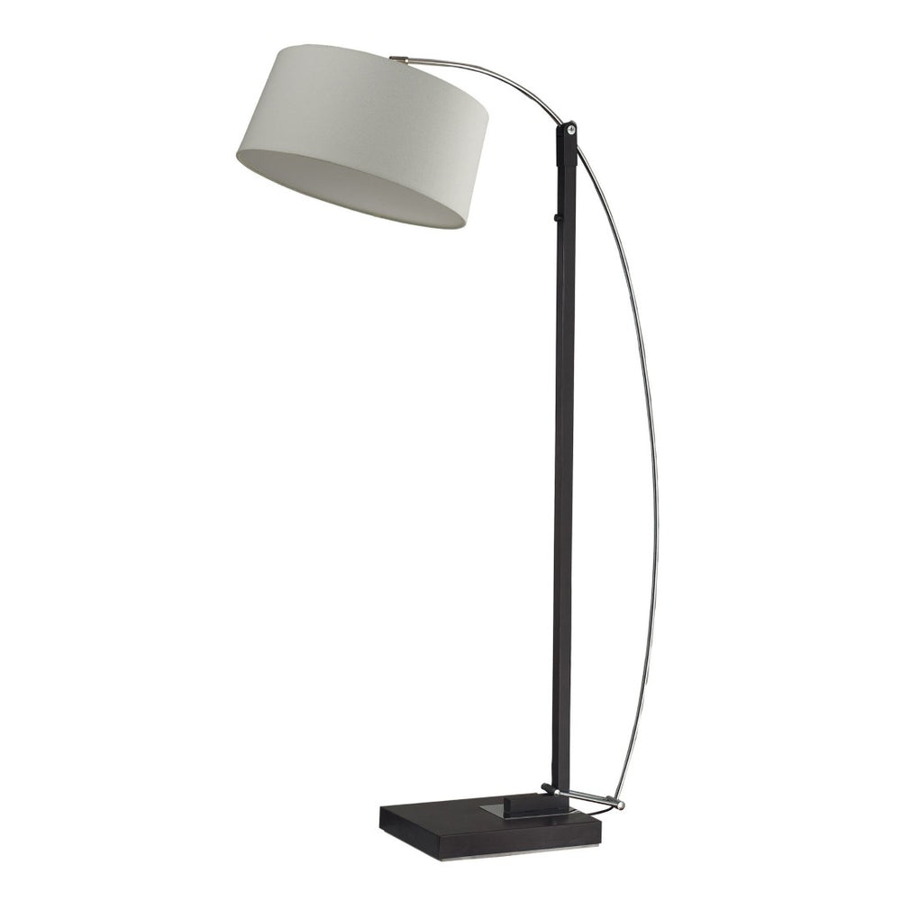 Atlas Logan 76'' High 1-Light Floor Lamp - Dark Brown Metal for Modern, Stylish Task & Ambient Lighting PL11012-BN