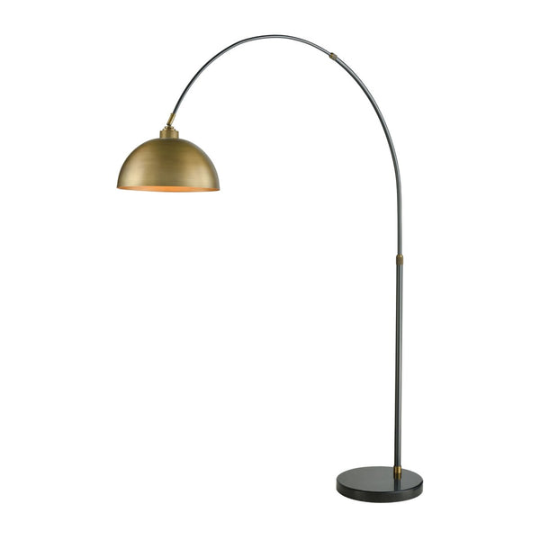 Atlas Magnus 76'' High 1-Light Floor Lamp – Mid-Century Modern Aged Brass Design for Stylish Illumination PL11013-BS