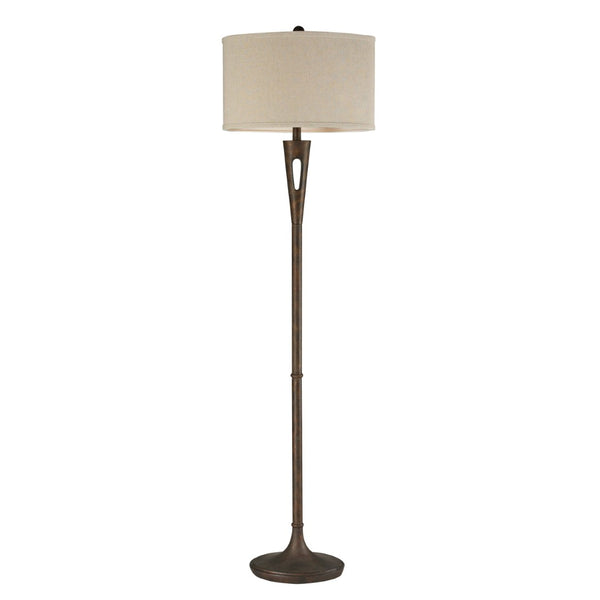 Atlas Martcliff 65'' High 1-Light Floor Lamp - Elegant Burnished Bronze for Modern & Classic Spaces PL11014-BZ