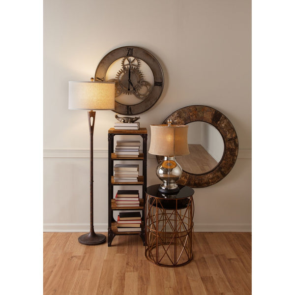 Atlas Martcliff 65'' High 1-Light Floor Lamp - Elegant Burnished Bronze for Modern & Classic Spaces PL11014-BZ