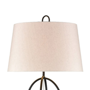 Atlas Morely 63'' High Floor Lamp - Sculptural Scandinavian Design with Marble Base for Ambient Lighting Matte Black PL11016-BK