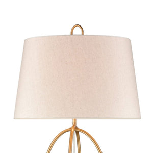 Atlas Morely 63'' High Floor Lamp - Sculptural Scandinavian Design with Marble Base for Ambient Lighting Painted Gold PL11016-GD2