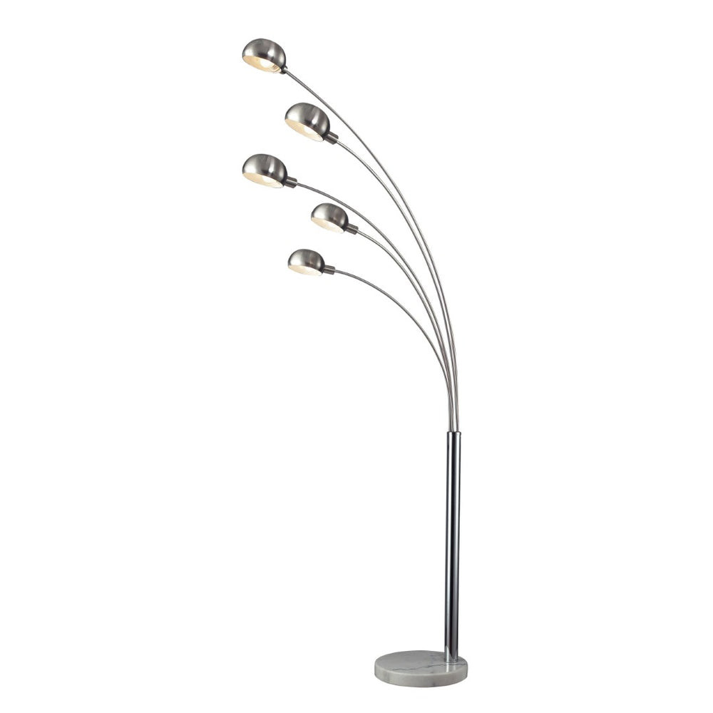 Atlas Penbrook 83'' High 5-Light Floor Lamp - Modern Chrome Design for Stylish Ambient & Task Lighting PL11017-CH