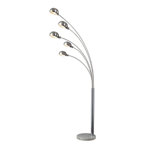 Atlas Penbrook 83'' High 5-Light Floor Lamp - Modern Chrome Design for Stylish Ambient & Task Lighting PL11017-CH