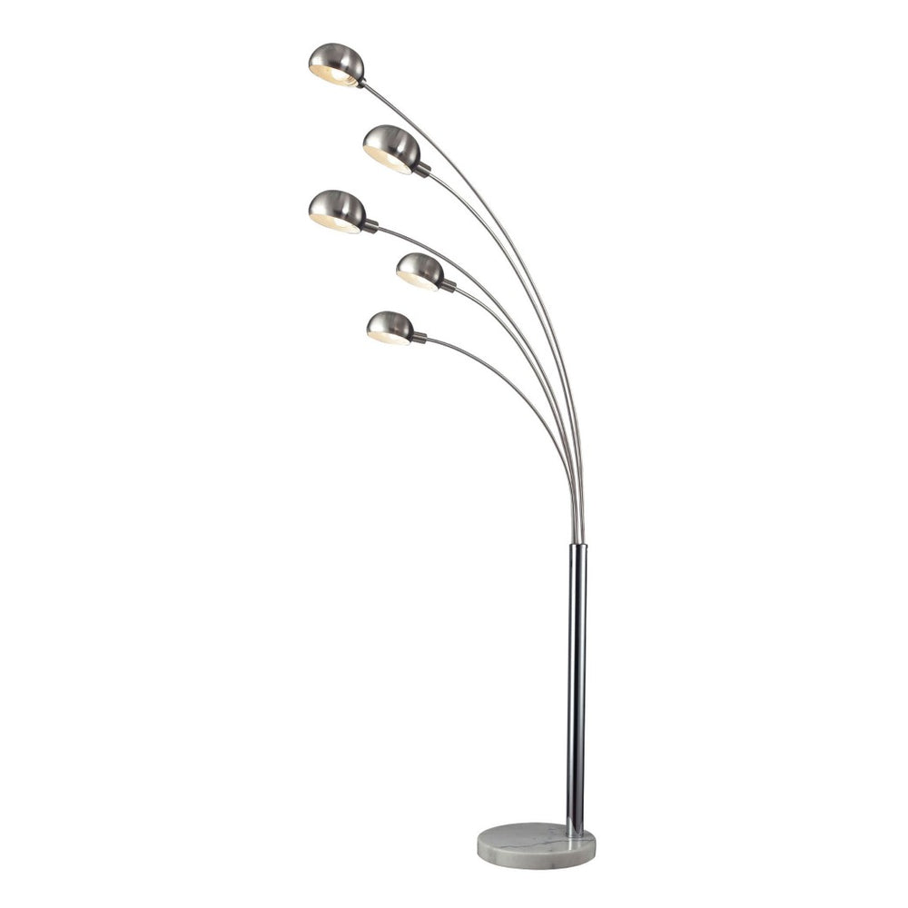 Atlas Penbrook 83'' High 5-Light Floor Lamp - Modern Chrome Design for Stylish Ambient & Task Lighting PL11017-CH