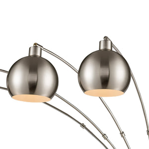 Atlas Peterborough 85.5'' High 5-Light Arc Floor Lamp – Polished Nickel, Modern Design for Ambient Lighting PL11018-NK