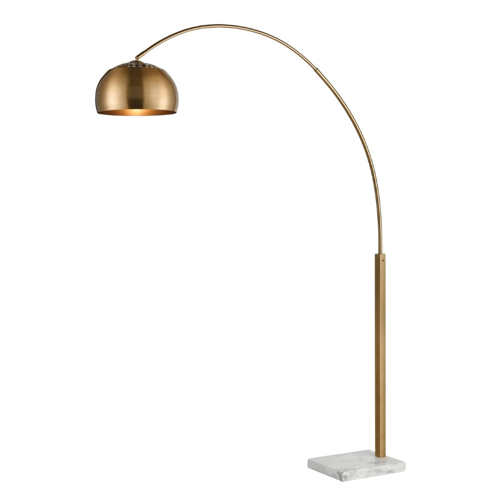 Atlas Solar Flair 77'' High Sculptural Floor Lamp in Aged Brass - Midcentury Modern Style for Any Room PL11022-BS