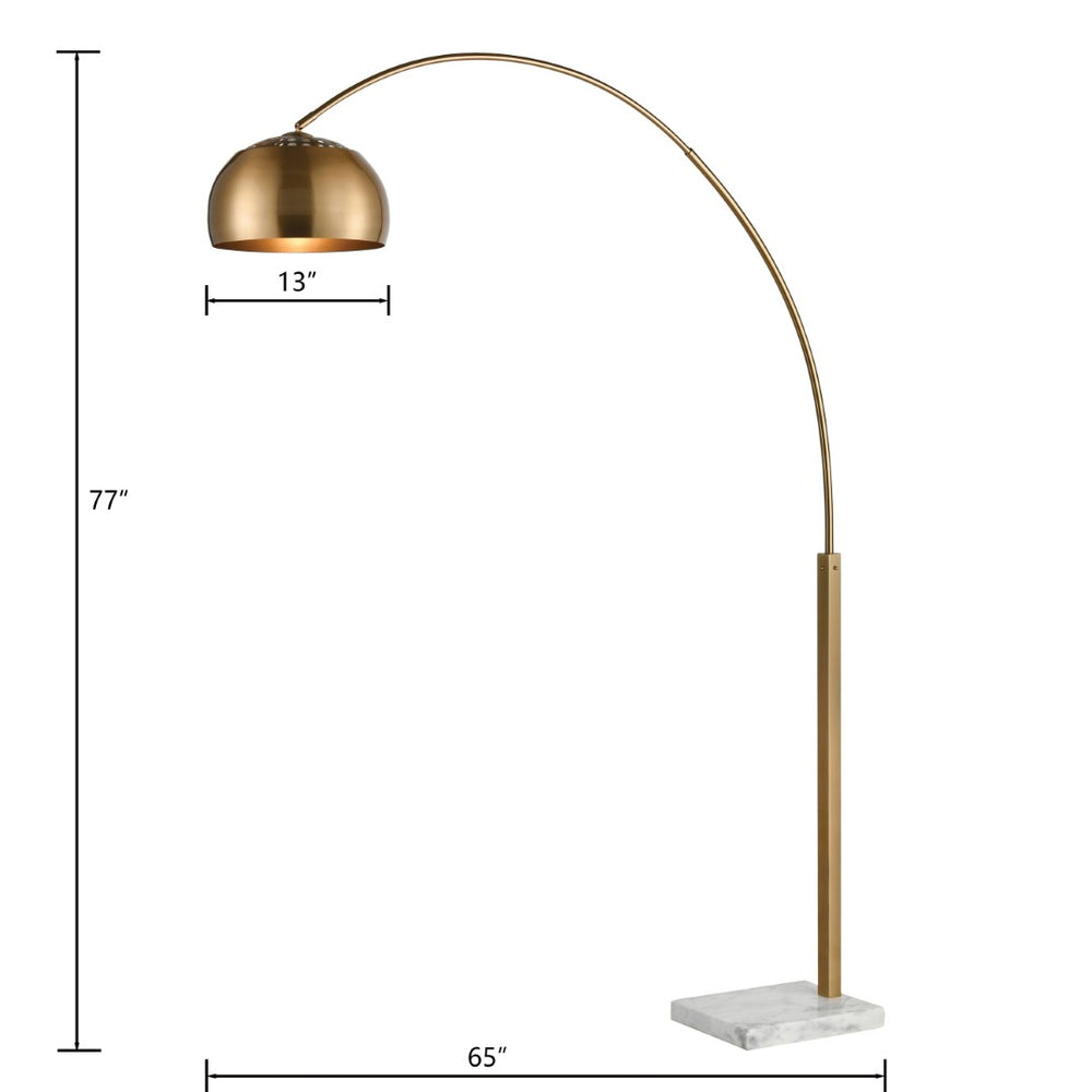 Atlas Solar Flair 77'' High Sculptural Floor Lamp in Aged Brass - Midcentury Modern Style for Any Room PL11022-BS
