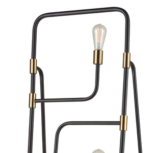 Atlas Think Tank 64'' High 5-Light Floor Lamp - Modern Black Design for Elegant Ambient Illumination PL11023-BK