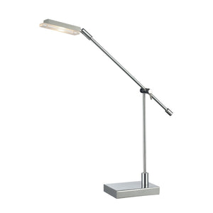 Atlas Bibliotheque 26'' High Desk Lamp - Midcentury Modern Polished Chrome for Stylish Task Lighting PL11025-CH