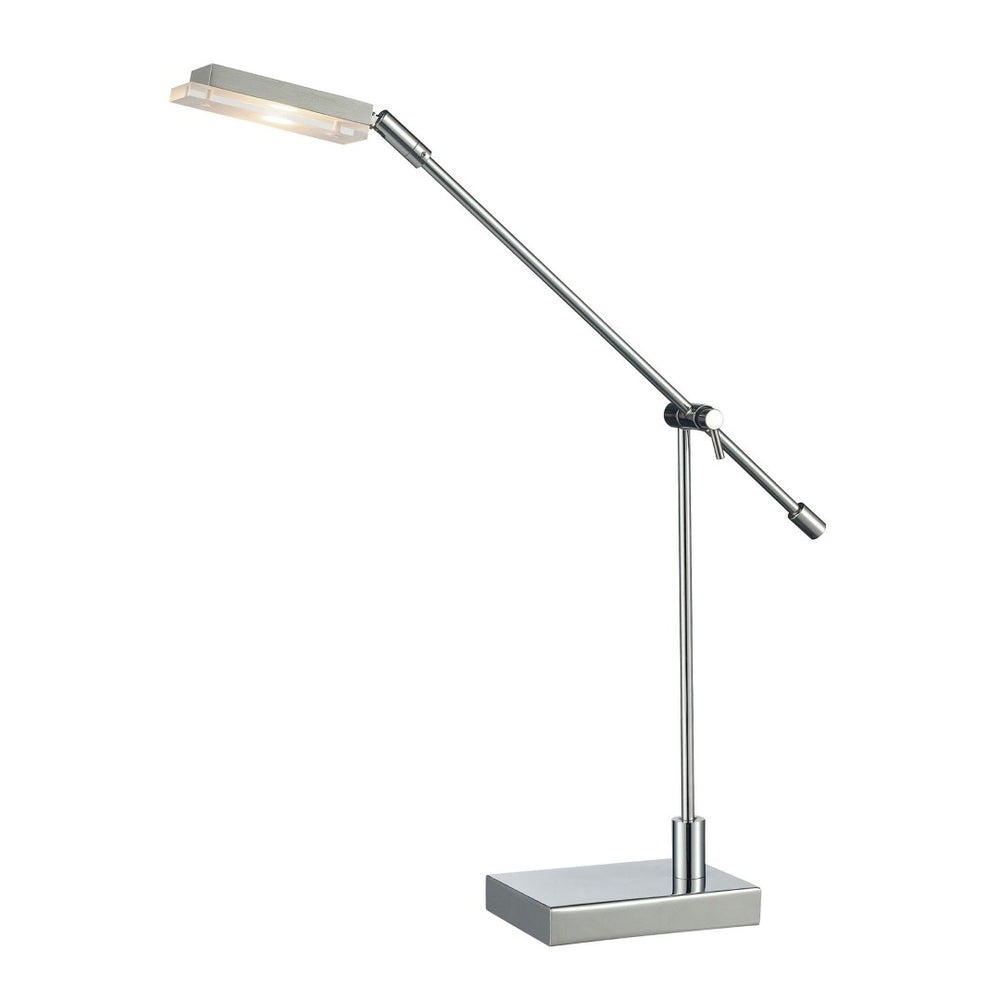 Atlas Bibliotheque 26'' High Desk Lamp - Midcentury Modern Polished Chrome for Stylish Task Lighting PL11025-CH