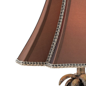Atlas Adamslane 24" Victorian-Inspired Table Lamp with Elephants & Palm Tree, Bronze Finish for Elegance PL11029-BZ
