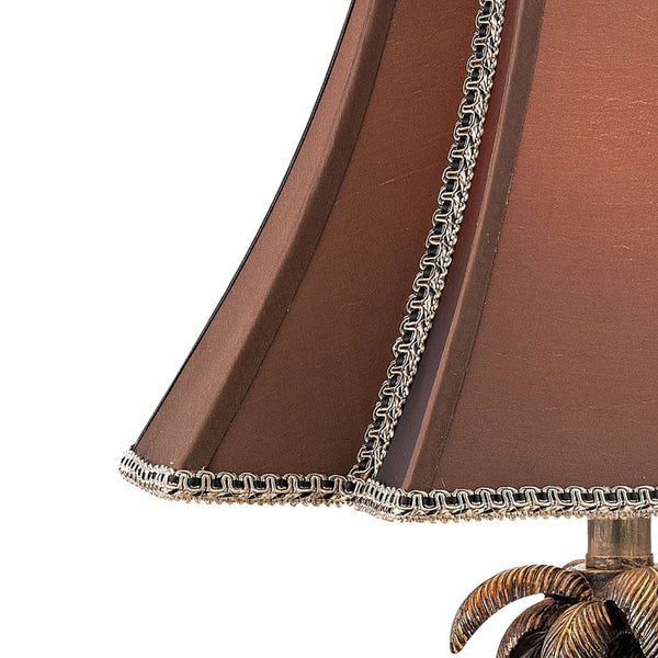 Atlas Adamslane 24" Victorian-Inspired Table Lamp with Elephants & Palm Tree, Bronze Finish for Elegance PL11029-BZ