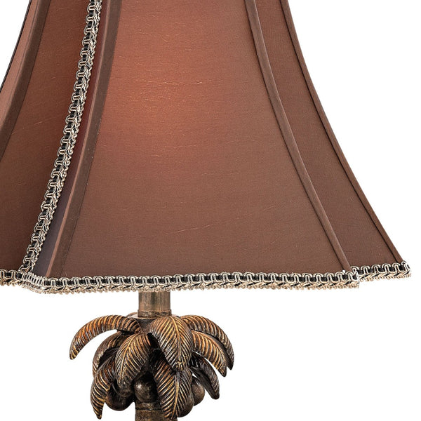 Atlas Adamslane 24" Victorian-Inspired Table Lamp with Elephants & Palm Tree, Bronze Finish for Elegance PL11029-BZ