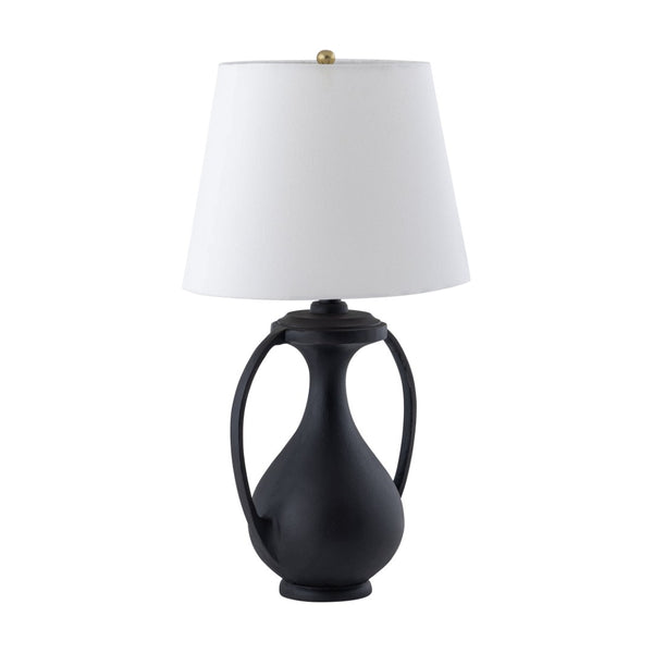 Atlas Anpell 25" High Table Lamp - Greek-Inspired Design in Matte Black for Timeless Ambiance & Style PL11031-BK