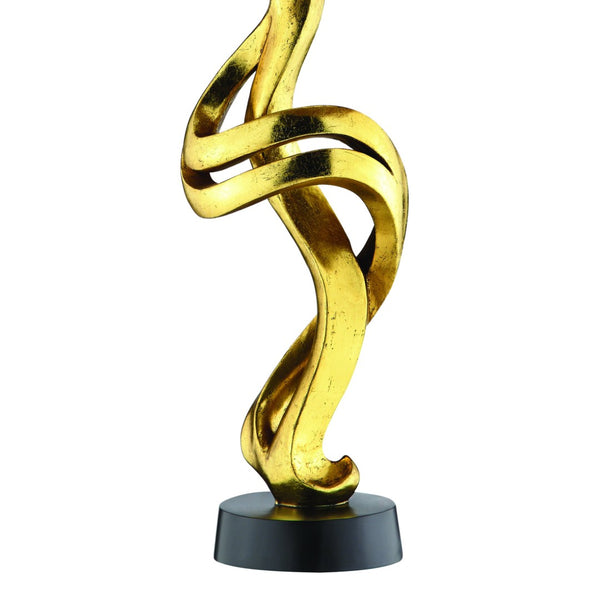 Atlas Belle 29.88'' High Gold Table Lamp - Sculptural Design with Black Shade for Modern Elegance PL11038-GD