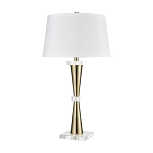 Atlas Brandt 32" High Modern Glam Table Lamp - Gold Metal & Crystal Accent for Elegant Home Decor PL11041-GD