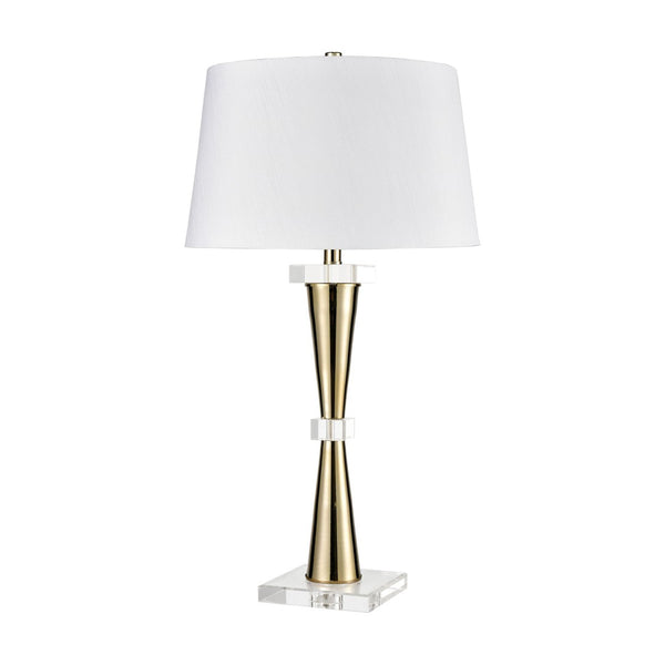 Atlas Brandt 32" High Modern Glam Table Lamp - Gold Metal & Crystal Accent for Elegant Home Decor PL11041-GD