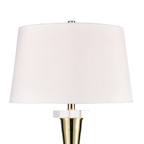 Atlas Brandt 32" High Modern Glam Table Lamp - Gold Metal & Crystal Accent for Elegant Home Decor PL11041-GD