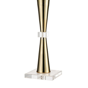 Atlas Brandt 32" High Modern Glam Table Lamp - Gold Metal & Crystal Accent for Elegant Home Decor PL11041-GD