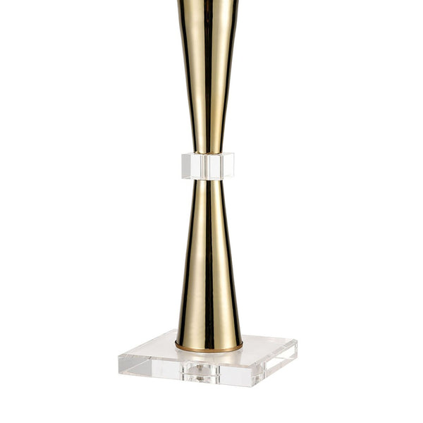 Atlas Brandt 32" High Modern Glam Table Lamp - Gold Metal & Crystal Accent for Elegant Home Decor PL11041-GD