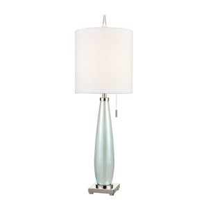 Atlas Confection Elegant 41'' High Seafoam Green Table Lamp with Polished Nickel Accents & White Shade PL11046-BL