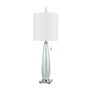 Atlas Confection Elegant 41'' High Seafoam Green Table Lamp with Polished Nickel Accents & White Shade PL11046-BL