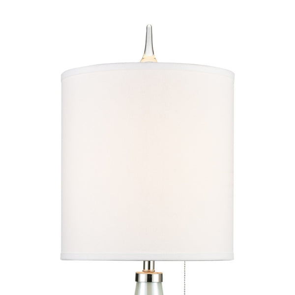 Atlas Confection Elegant 41'' High Seafoam Green Table Lamp with Polished Nickel Accents & White Shade PL11046-BL