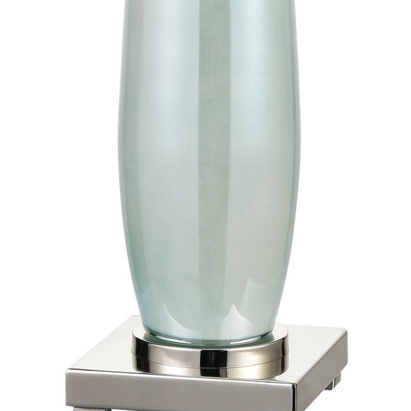 Atlas Confection Elegant 41'' High Seafoam Green Table Lamp with Polished Nickel Accents & White Shade PL11046-BL