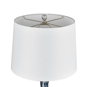 Atlas Cordelia Sound 30'' High Table Lamp Set of 2 - Elegant Blue Blown Glass for Coastal Decor PL11047-BLS
