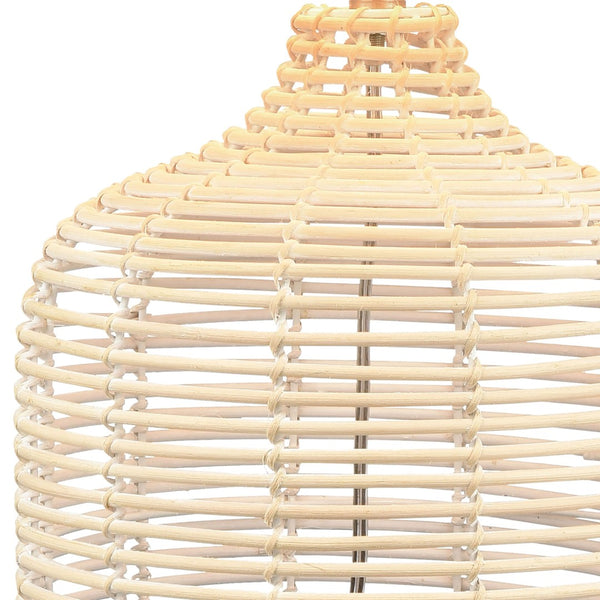 Atlas Crawford Cove 26'' High Rattan Table Lamp - Natural Textured Glow for Coastal & Rustic Spaces PL11048-WH