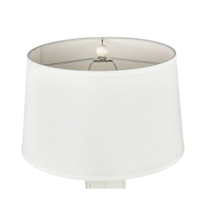 Atlas Elinor 32" High 1-Light Table Lamp – Stylish Coastal Earthenware Design with Soft White Shade PL11053-WH