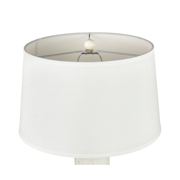 Atlas Elinor 32" High 1-Light Table Lamp – Stylish Coastal Earthenware Design with Soft White Shade PL11053-WH