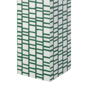 Atlas Etten 27'' High Table Lamp - Stylish Green Tile Design, Soft White Shade for Modern Interiors PL11054-GN