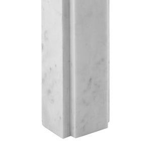 Atlas Hale 22.5" High Contemporary Table Lamp - Elegant Marble Base & Rectangular Shade for Any Space PL11062-WH