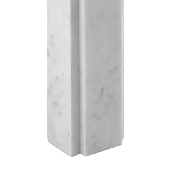 Atlas Hale 22.5" High Contemporary Table Lamp - Elegant Marble Base & Rectangular Shade for Any Space PL11062-WH