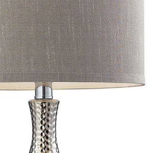 Atlas Hammered Chrome Table Lamp - 21.5" High, Sculptural Design for Modern & Midcentury Décor, Versatile Lighting PL11063-CH