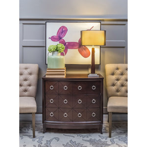 Atlas Jaycee 29'' High 2-Light Table Lamp - Sculptural Obelisk Design with Cream Linen Shade & Black Base PL11069-BK